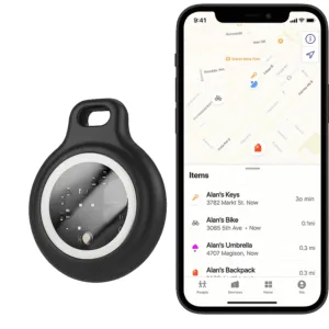 Localizador HOCO E91 sincronizado con app Buscar de Apple en iPhone